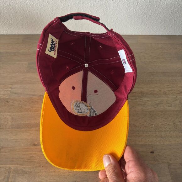 Washington Redskins Adjustable Hat NFL Team Apparel Fan Favorite Burgundy Gold - Picture 7 of 10